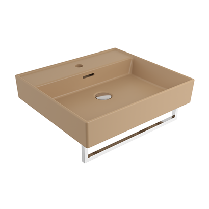 Bocchi Milano 50 cm Lavabo Batarya Delikli Mat Kaşmir