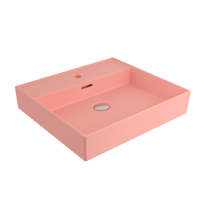 Bocchi Milano 50 cm Lavabo Batarya Delikli Mat Somon