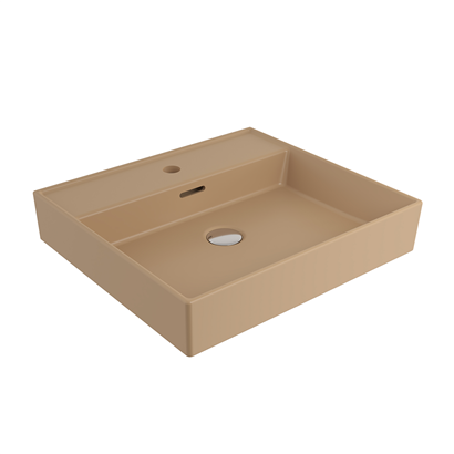 Bocchi Milano 50 cm Lavabo Batarya Delikli Mat Kaşmir