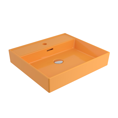 Bocchi Milano 50 cm Lavabo Batarya Delikli P. Mandalina Sarısı