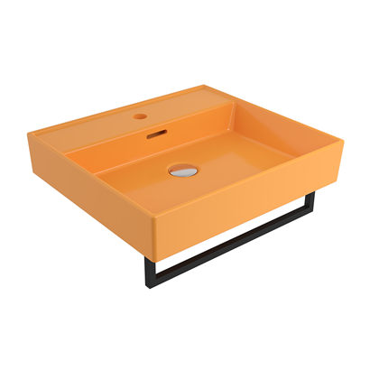 Bocchi Milano 50 cm Lavabo Batarya Delikli P. Mandalina Sarısı
