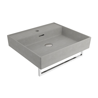 Bocchi Milano 50 cm Lavabo Batarya Delikli Mat Beton