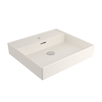 Bocchi Milano 50 cm Lavabo Batarya Delikli Parlak Bisküvi