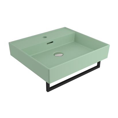 Bocchi Milano 50 cm Lavabo Batarya Delikli Mat Mint Yeşil