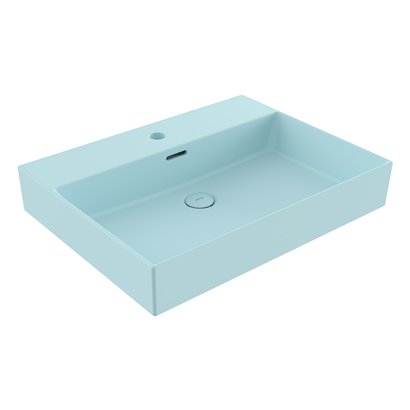 Bocchi Milano 60 cm Çanak Lavabo Mat Buz Mavisi