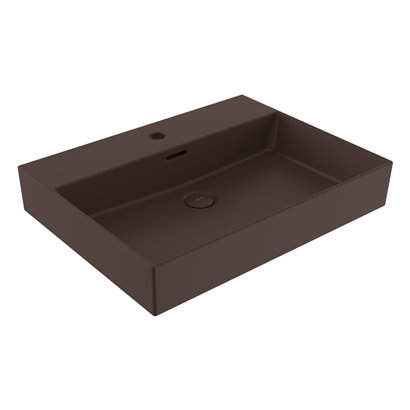 Bocchi Milano 60 cm Çanak Lavabo Mat Kahve