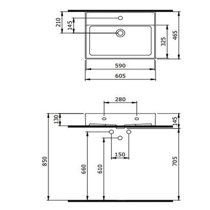 Bocchi Milano 60 cm Çanak Lavabo Mat Mint Yeşil
