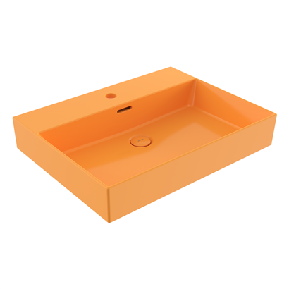Bocchi Milano 60 cm Çanak Lavabo Parlak Mandalina Sarısı