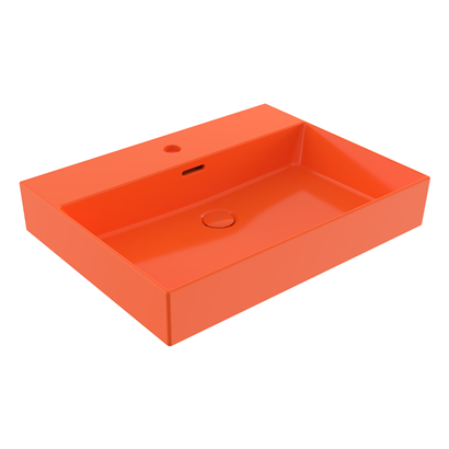 Bocchi Milano 60 cm Çanak Lavabo Parlak Turuncu