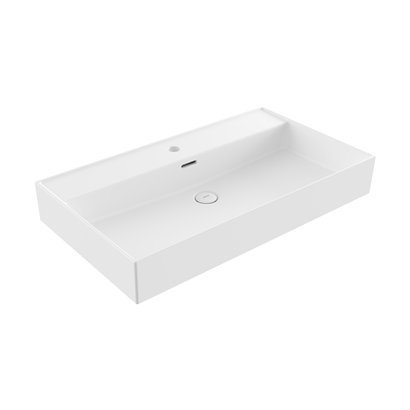 Bocchi Milano 80 cm Çanak Lavabo Mat Beyaz