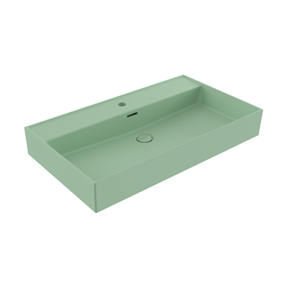 Bocchi Milano 80 cm Çanak Lavabo Mat Mint Yeşil