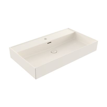 Bocchi Milano 80 cm Çanak Lavabo Parlak Bisküvi