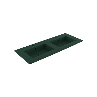 Bocchi Milano Çift Gözlü Lavabo 120 cm Mat Yeşil