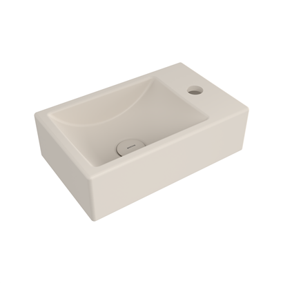 Bocchi Milano Dar Sağ Lavabo 37 cm Mat Yasemin