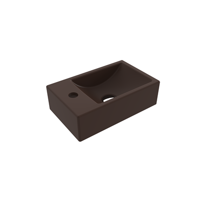 Bocchi Milano Dar Sol Lavabo 37 cm Mat Kahve