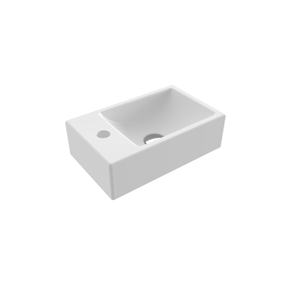 Bocchi Milano Dar Sol Lavabo 37 cm Mat Beyaz