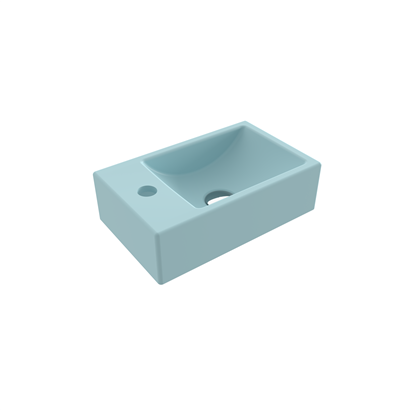 Bocchi Milano Dar Sol Lavabo 37 cm Mat Buz Mavisi