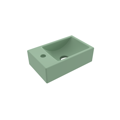 Bocchi Milano Dar Sol Lavabo 37 cm Mat Mint Yeşil