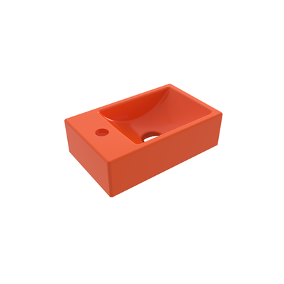 Bocchi Milano Dar Sol Lavabo 37 cm Parlak Turuncu