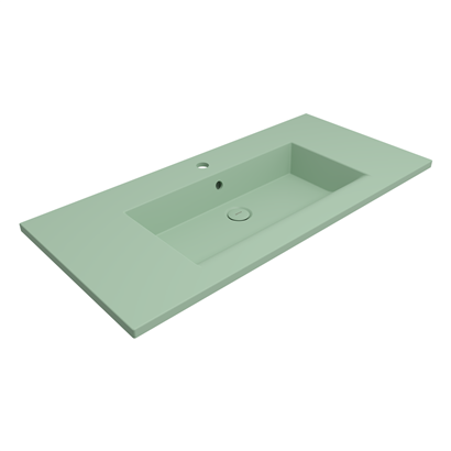 Bocchi Milano Etajerli Lavabo 100 cm Mat Mint Yeşil