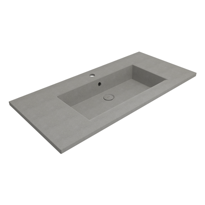 Bocchi Milano Etajerli Lavabo 100 cm Mat Beton