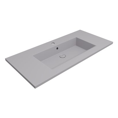 Bocchi Milano Etajerli Lavabo 100 cm Mat Gri