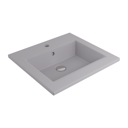 Bocchi Milano Etajerli Lavabo 50 cm Mat Gri