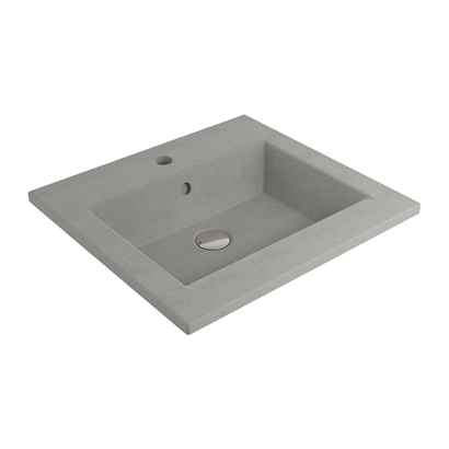 Bocchi Milano Etajerli Lavabo 50 cm Mat Beton