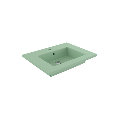 Bocchi Milano Etajerli Lavabo 60 cm Mat Mint Yeşil