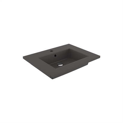 Bocchi Milano Etajerli Lavabo 60 cm Mat Antrasit