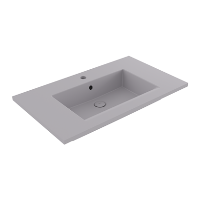 Bocchi Milano Etajerli Lavabo 80 cm Mat Gri