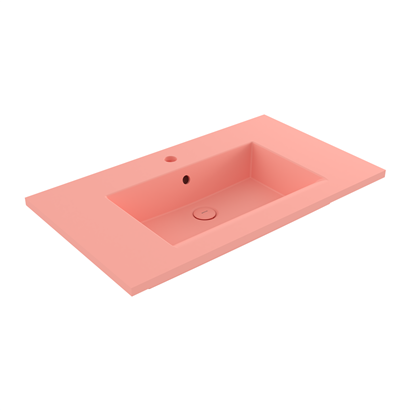 Bocchi Milano Etajerli Lavabo 80 cm Mat Somon