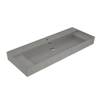 Bocchi Milano Sağdan Etajerli Lavabo 120 cm Mat Beton