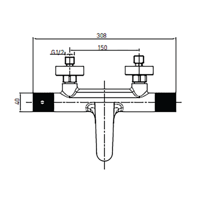 Bocchi New Age Krom Banyo Bataryası