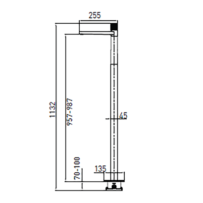 Bocchi New Age Monoblok Krom Lavabo Bataryası