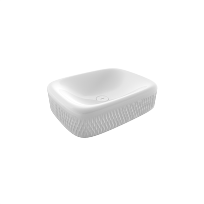 Bocchi New Age Tezgah Üstü Lavabo 55 cm Parlak Beyaz