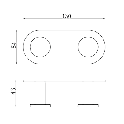 Bocchi Pıave Bornoz Askılık İkili Mat Siyah