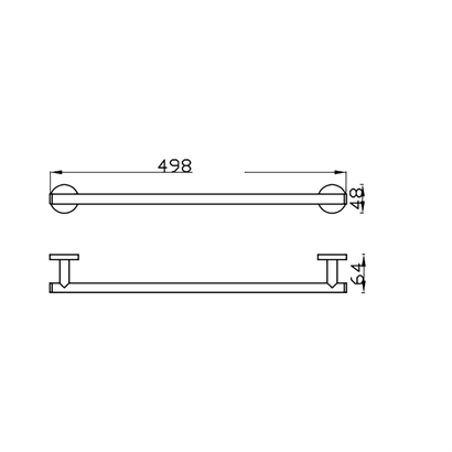 Bocchi Pıave Havluluk Uzun 498 Mm Krom