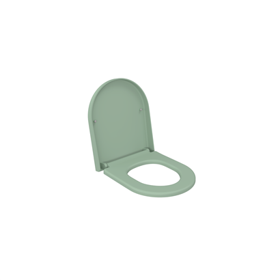 Bocchi Pure S Kısa Klozet Kapağı Mat Mint Yeşil