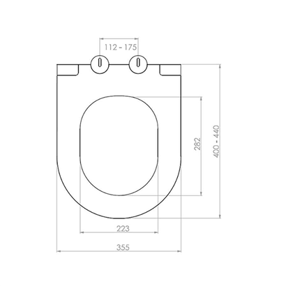 Bocchi Pure Slim Mat Antrasit Klozet Kapağı