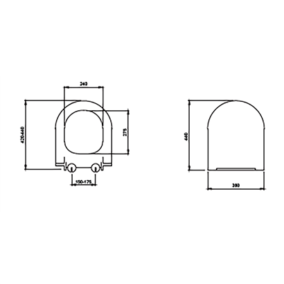 Bocchi Pure Slim Soft Klozet Kapağı Mat Antrasit