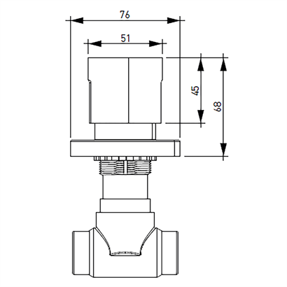 Bocchi RADO Krom Ankastre Stop Valf Yuvarlak Rozet G 1/2