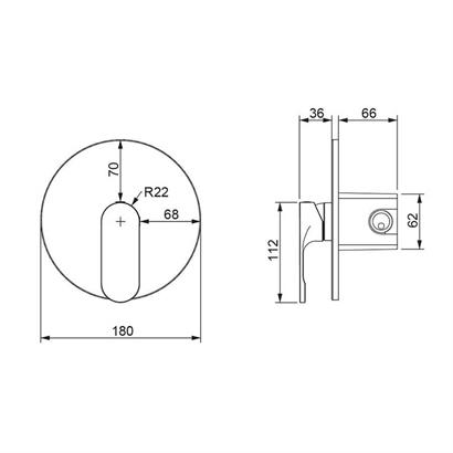 Bocchi Riva Ankastre Duş Bataryası Krom