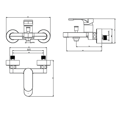 Bocchi Riva Banyo Bataryası Krom