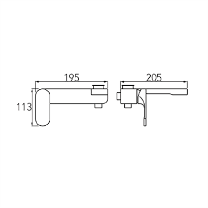 Bocchi Riva Krom Banyo Bataryası, 3F El Duşlu