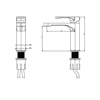 Bocchi Riva Krom Lavabo Bataryası