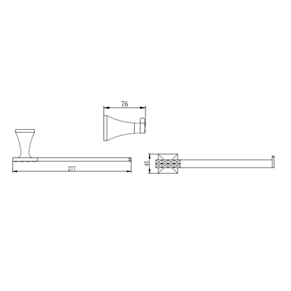Bocchi Roma Havluluk Açık 277 Mm Altın
