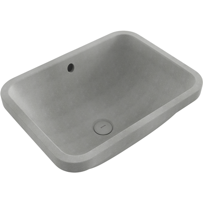 Bocchi Scala 55 cm Tezgahaltı Lavabo Mat Beton