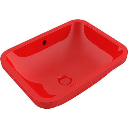 Bocchi Scala 55 cm Tezgahaltı Lavabo Parlak Kırmızı