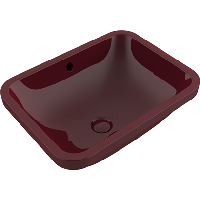 Bocchi Scala 55 cm Tezgahaltı Lavabo Parlak Burgonya Bordosu